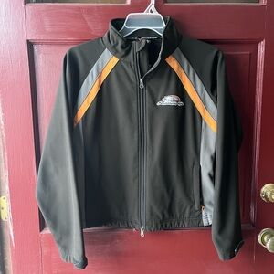 Harley-Davidson Black and Orange Jacket